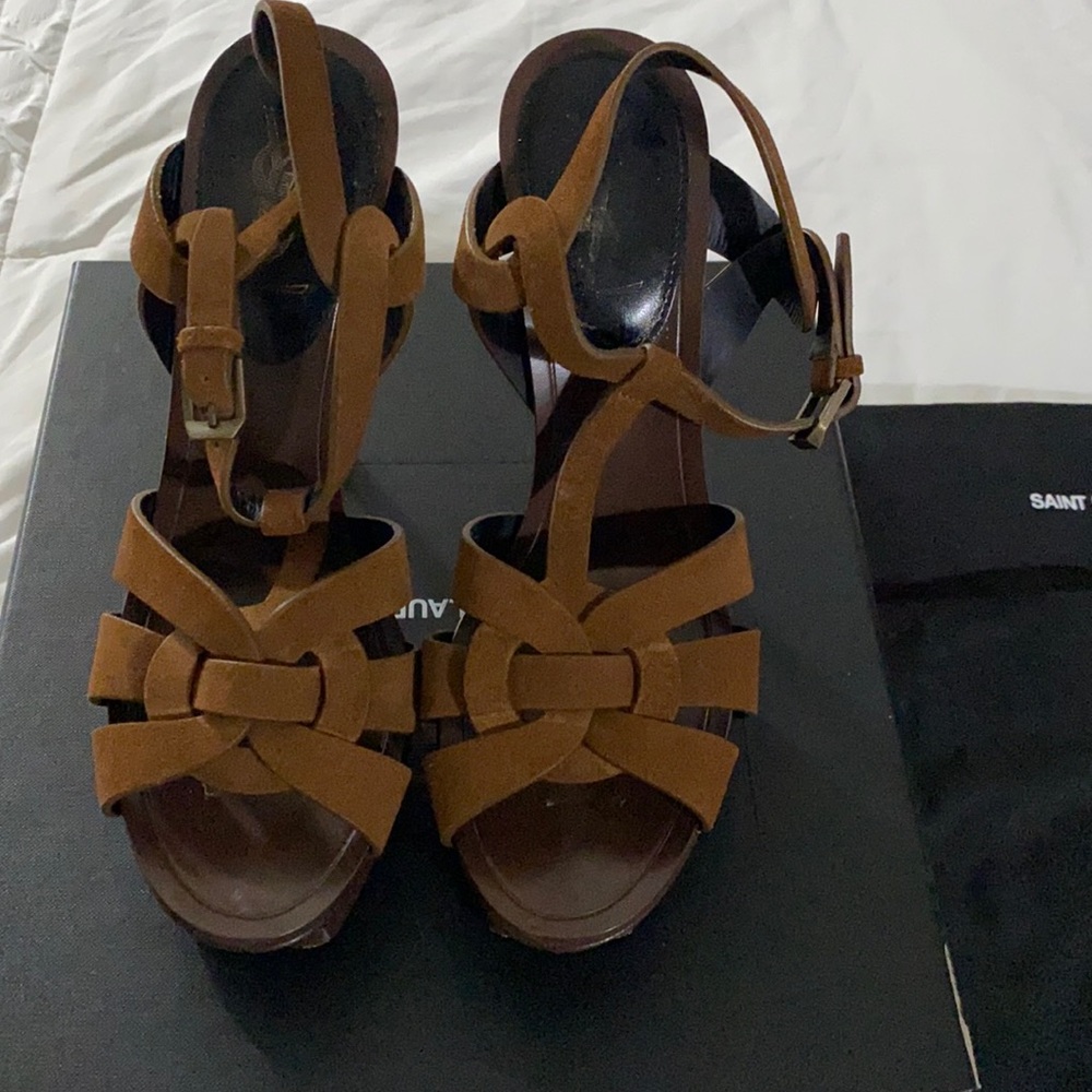 Saint Laurent Suede soho heels